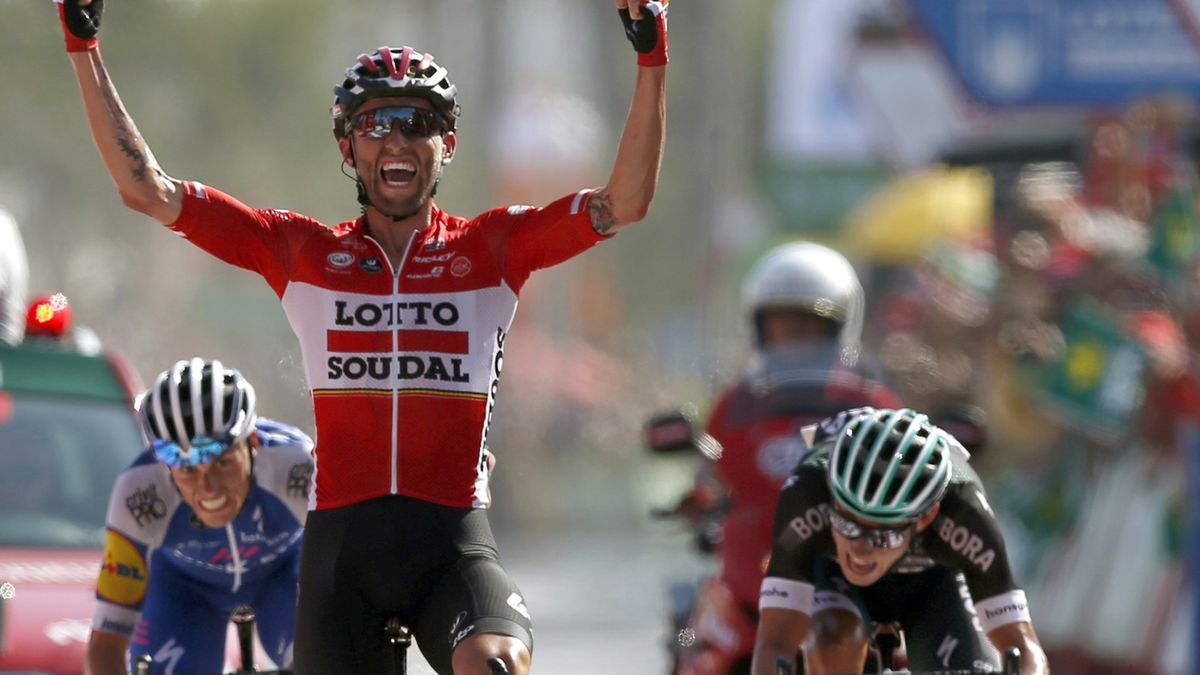 Zdjęcie okładkowe artykułu: PAP/EPA / Javier Lizon / Tomasz Marczyński wygrał szósty etap Vuelta a Espana 2017.