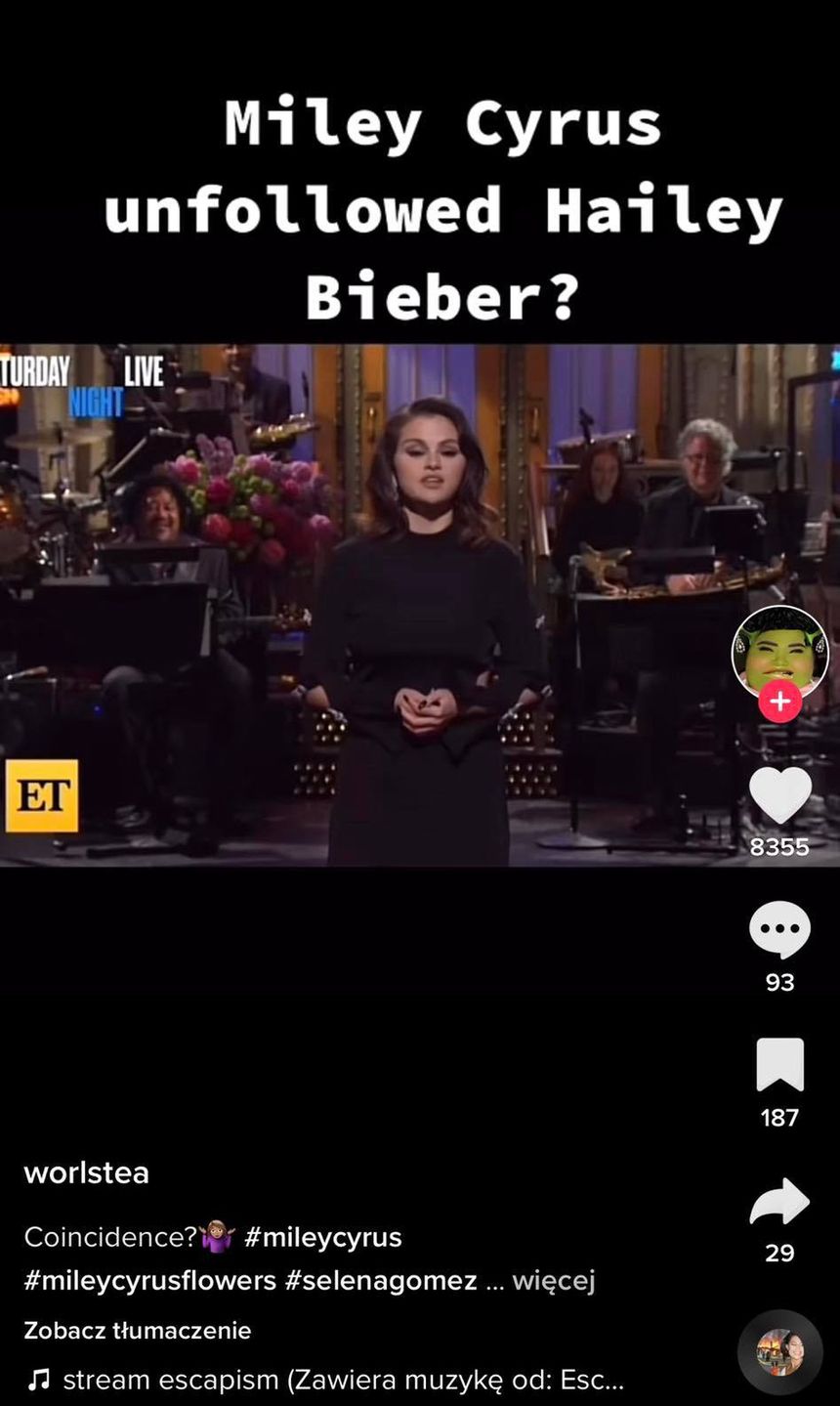 Hailey Bieber ukarana za docinanie Selenie Gomez