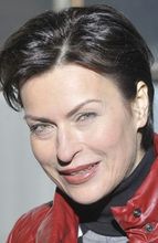 Danuta Stenka na planie serialu "Instynkt"