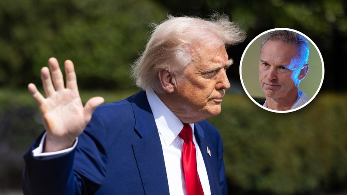   / PAP/EPA/FRANCIS CHUNG i Ihor Kuznietsov/Novyny LIVE/Global Images Ukraine via Getty Images / Na zdjęciu: Donald Trump i Dominik Hasek (w kółeczku)
