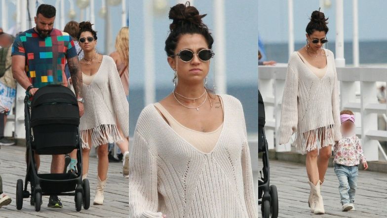 Maja Hyży spaceruje z rodziną po Sopocie