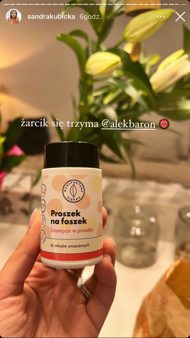 Co Sandra Kubicka dostała w prezencie od Barona?