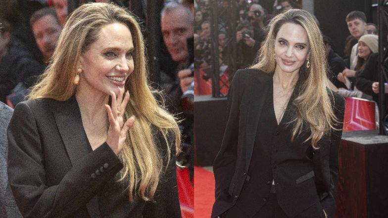 Angelina Jolie zadaje szyku na Festiwalu Filmowym w Londynie. Na miejscu wspierał ją o 9 lat młodszy raper