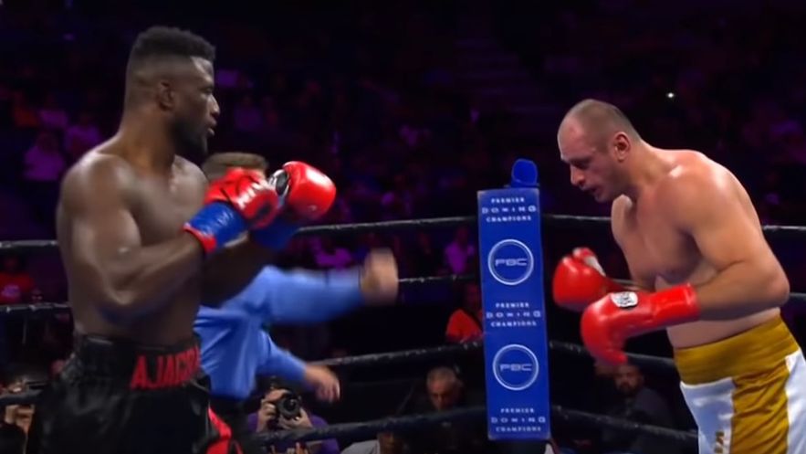 YouTube / Na zdjęciu: walka Efe Ajagba - Iago Kiladze