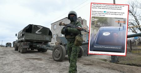 Mieli "Z" na samochodzie. Tak "powitali" turystów z Rosji