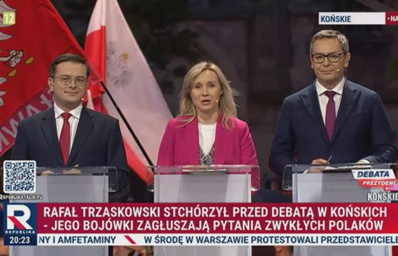 Republika odjechała konkurencji. Ilu widzów oglądało "debatę" z Nawrockim w Końskich?