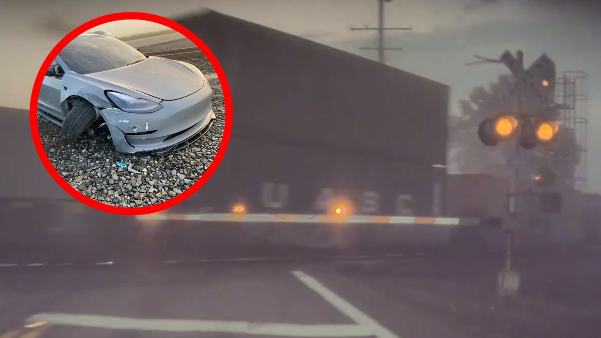 Włączył autopilota i niemal wjechał pod pociąg. Nie spodziewał się takiej reakcji w sieci