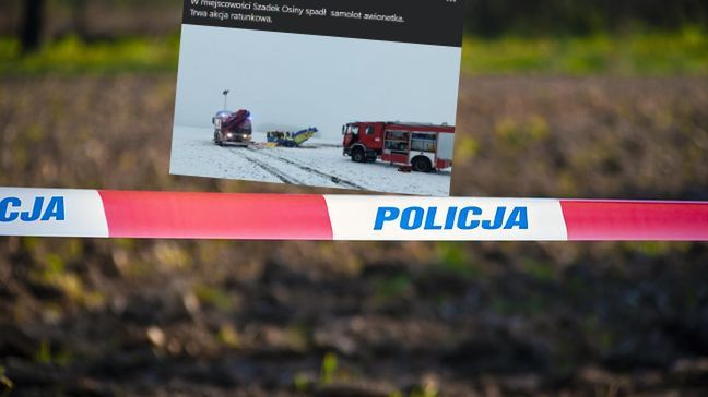 Szadek. Katastrofa awionetki. Nie żyje jedna osoba 