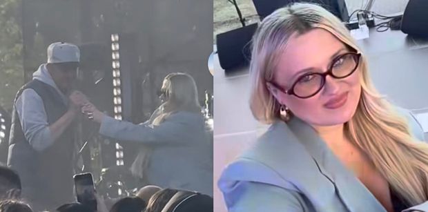 Gosia Andrzejewicz SZARPAŁA SIĘ z fanem na koncercie, by odzyskać mikrofon. "Ten pan ZA BARDZO SIĘ WCZUŁ" (WIDEO)