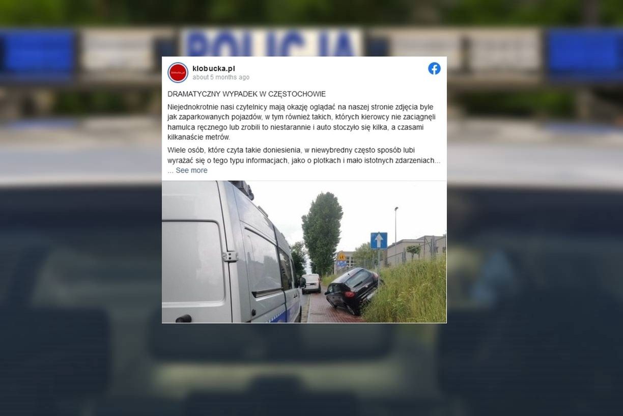 Częstochowa: Nie zaciągnęła ręcznego. Jej auto stoczyło się na dziecko