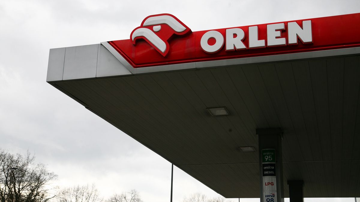 An Orlen gas station is seen on the street in Krakow, Poland, on February 4, 2024. (Photo by Klaudia Radecka/NurPhoto via Getty Images)