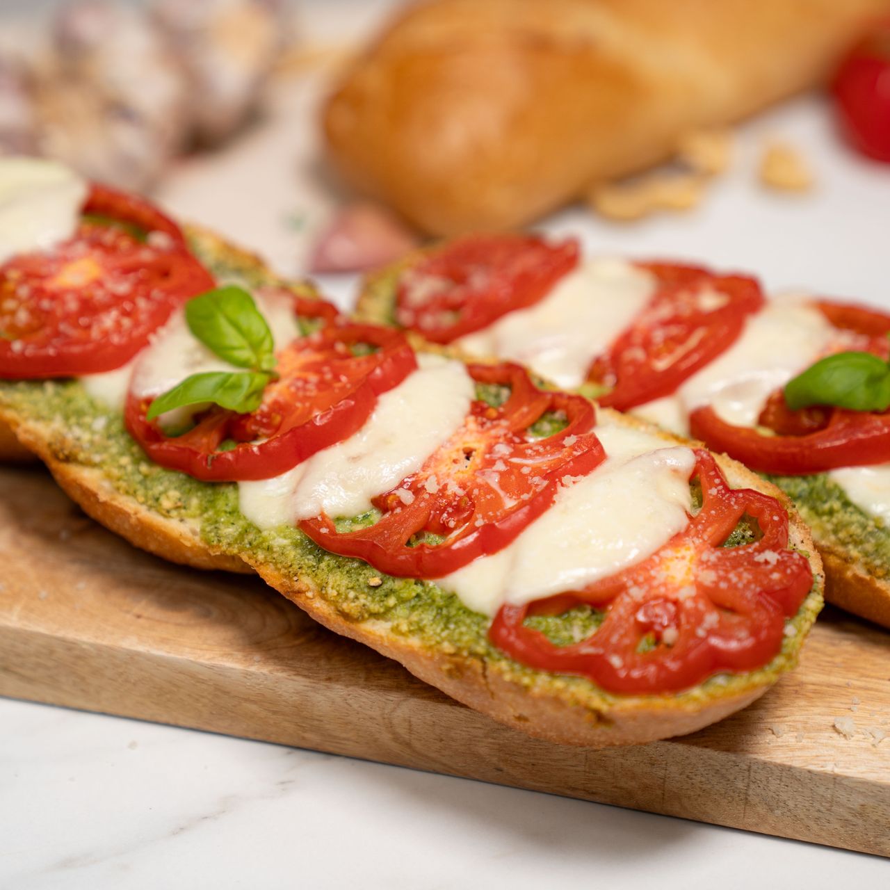 Tricolour bruschetta