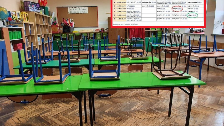Lekcje religii wciąż są problematyczne. Ojciec pokazał plan zajęć swojej córki