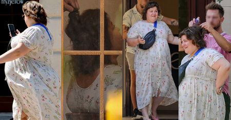 Dominika Gwit robi się na bóstwo u fryzjera, po czym fotografuje się przed salonem (ZDJĘCIA)