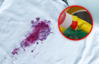 Nałóż na plamę z owoców i zostaw na kilka minut. Zejdzie bez szorowania