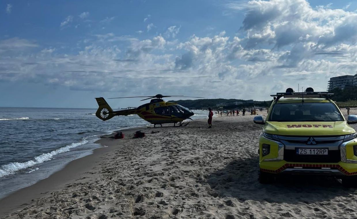 Dramat na plaży