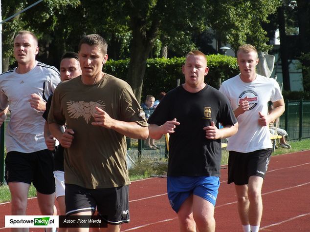 Na inauguracyjnym treningu Nielby było mnóstwo biegania