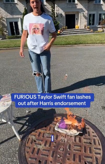 Fanka wściekła się na Swift, po tym jak ta poparła Kamalę Harris
