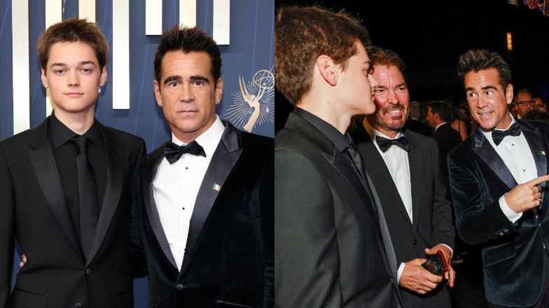 Colin Farrell i Henry Tadeusz na rozdaniu nagród Emmy