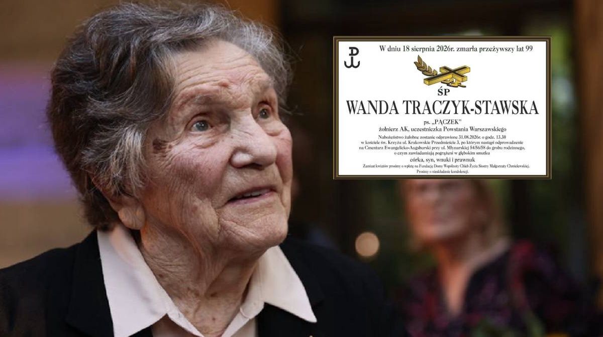 Prośba rodziny Wandy Traczyk-Stawskiej przed pogrzebem. Jest w nekrologu
