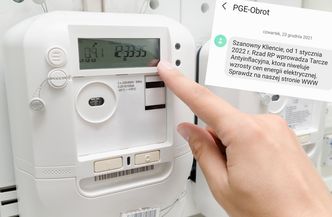 Tarcza antyinflacyjna niweluje podwyżki cen prądu? PGE chwali rząd w SMS-ach do klientów