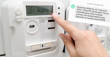 Tarcza antyinflacyjna niweluje podwyżki cen prądu? PGE chwali rząd w SMS-ach do klientów