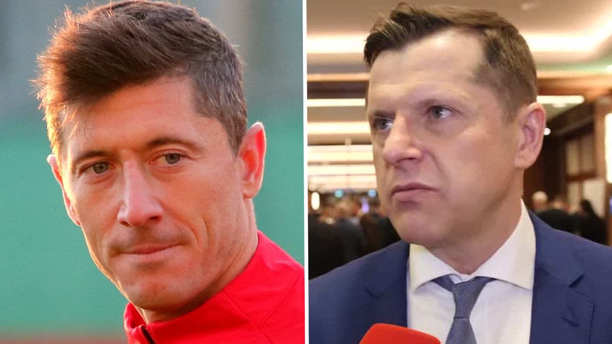 Na zdjęciu od lewej: Robert Lewandowski i Cezary Kucharski.
