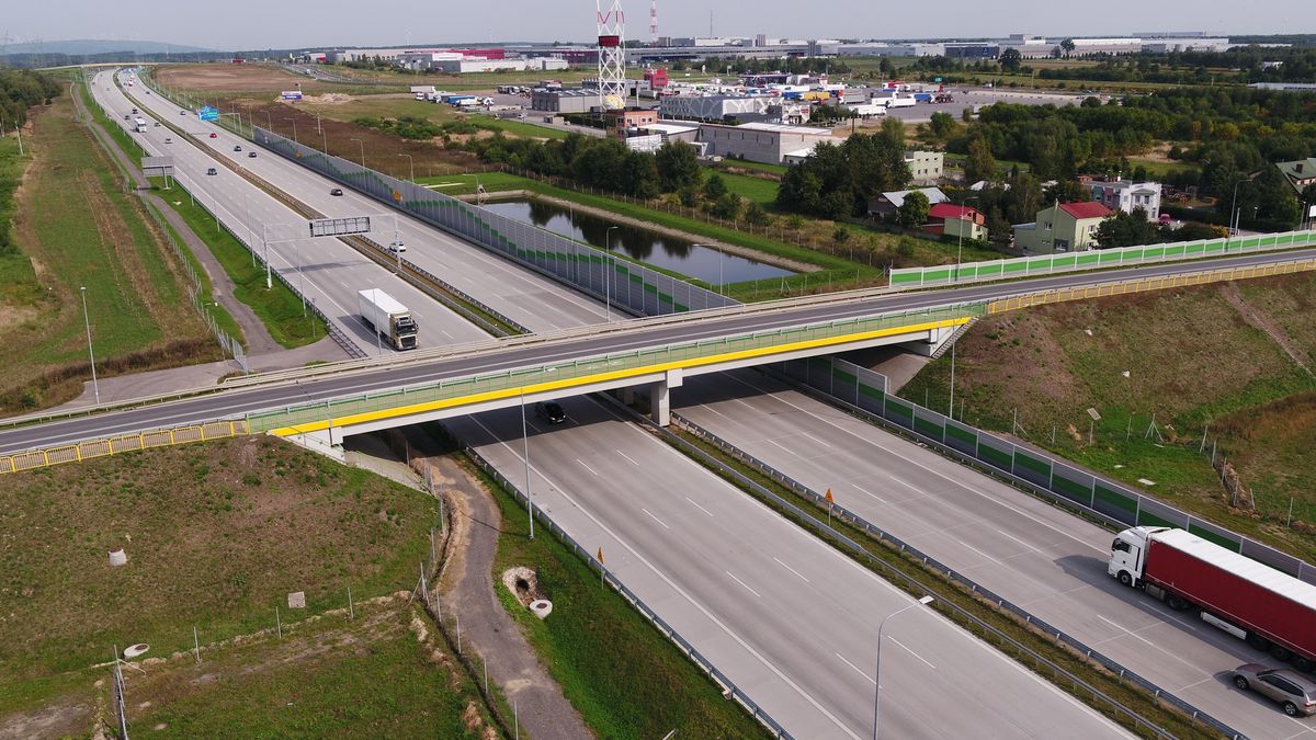 Autostrada A1 na wysokości Radomska