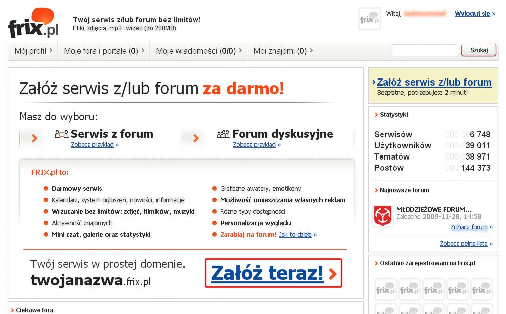 Forum dyskusyjne i księga gości