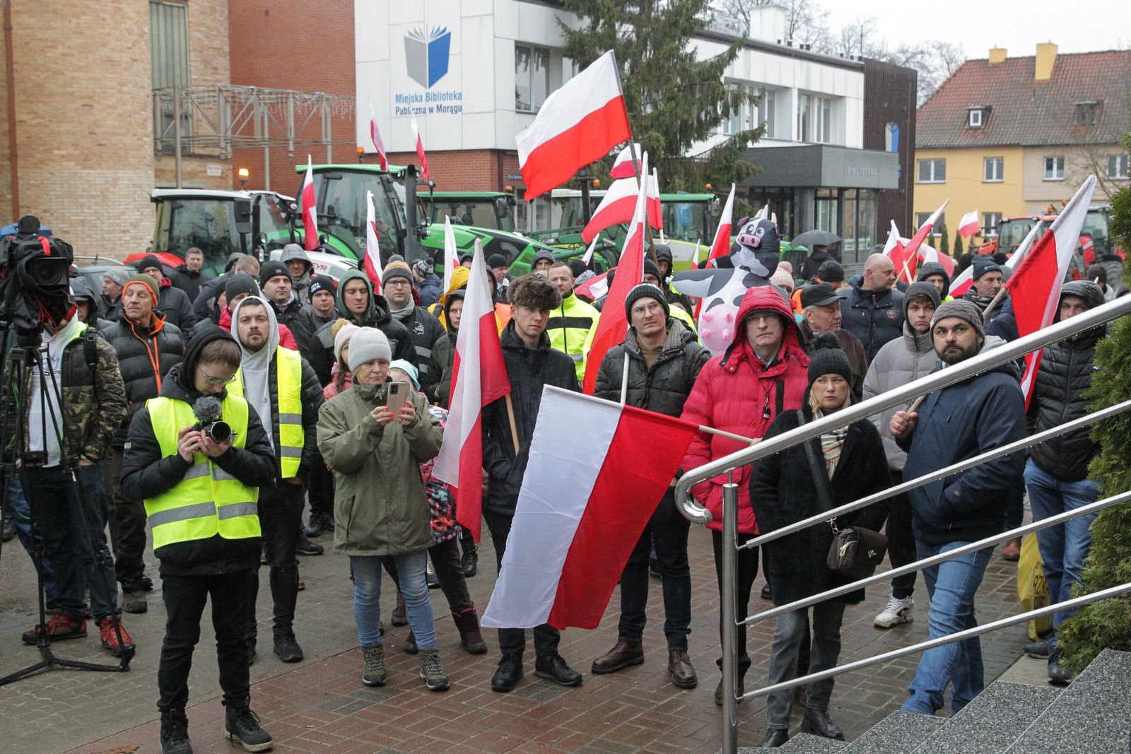 protest rolników w Morągu