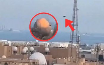 Leciał nad bazą w Bahrajnie. Po chwili potężny wybuch