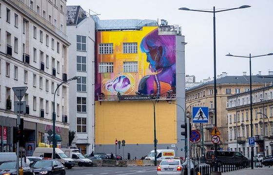 Good Looking Studio przygotowało mural "Cyberpunk 2077"