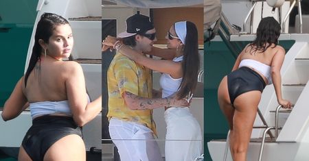 Zmysłowa Selena Gomez suszy się na katamaranie z Brooklynem Beckhamem i Nicolą Peltz (ZDJĘCIA)