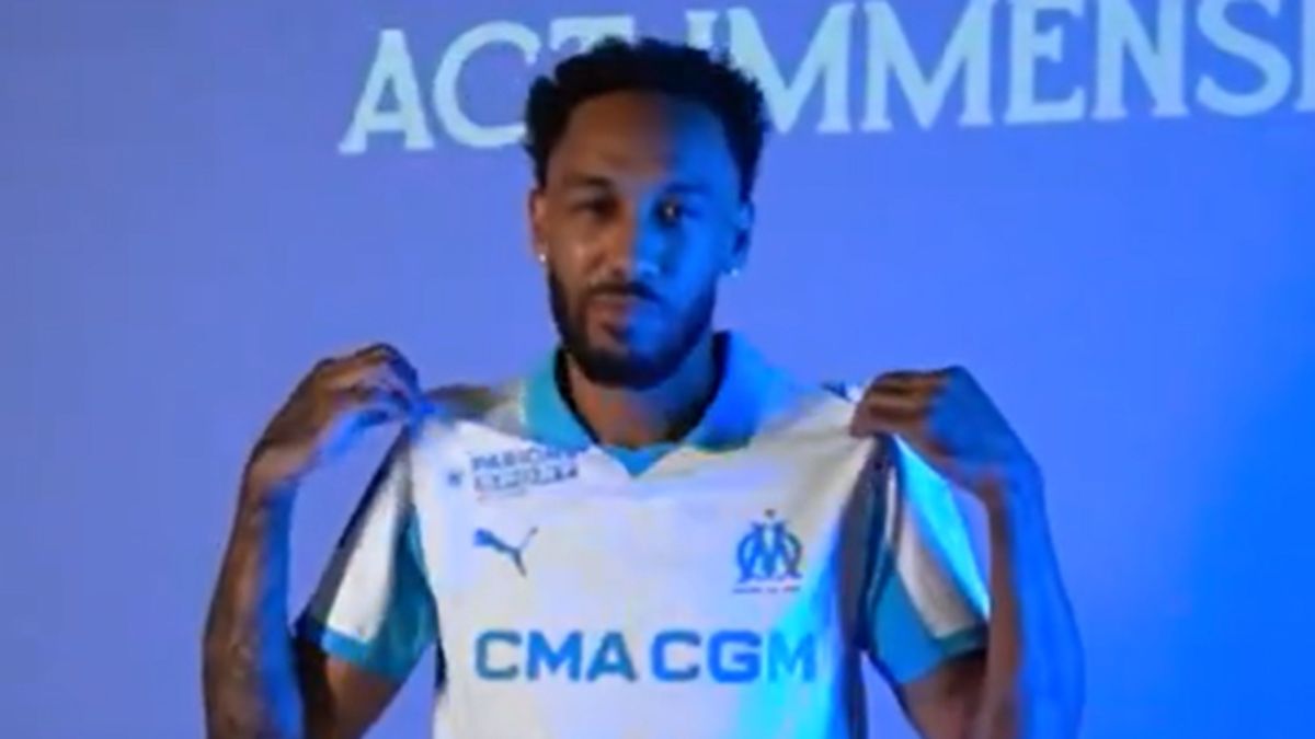 Twitter / Olympique Marsylia / Na zdjęciu: Pierre-Emerick Aubameyang