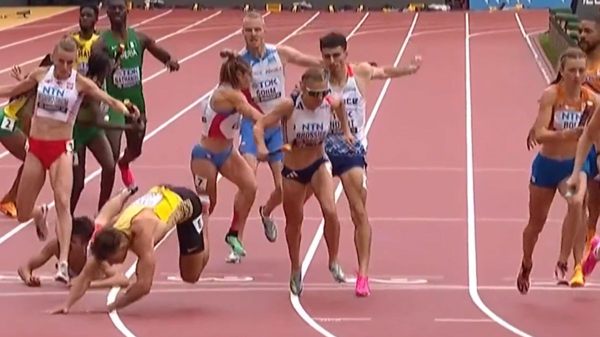 Twitter / Eurosport / Patrycja Wyciszkiewicz-Zawadzka miała dużego pecha