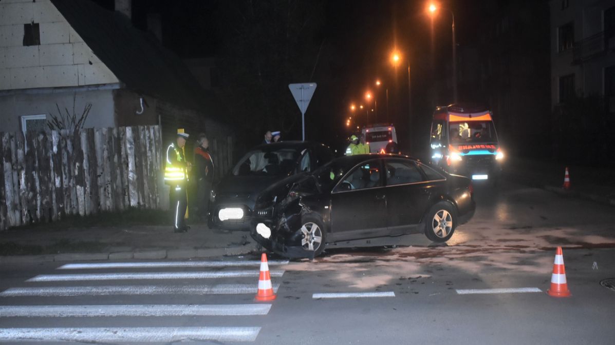 Wypadek w centrum Radomia, za kierownicą siedział 14-latek