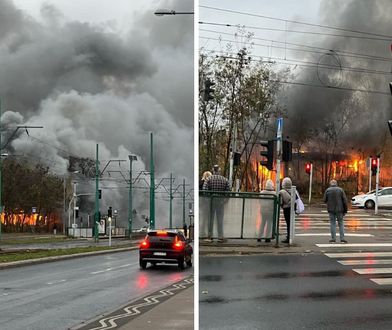 Ogromny pożar w Poznaniu. Kłęby dymu w całej okolicy