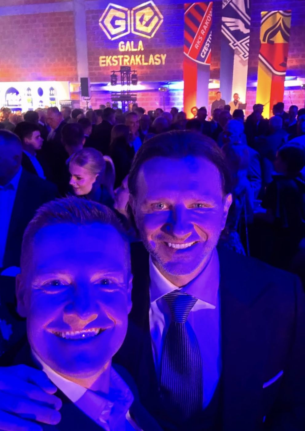 Rafał Mroczek z Radosławem Majdanem