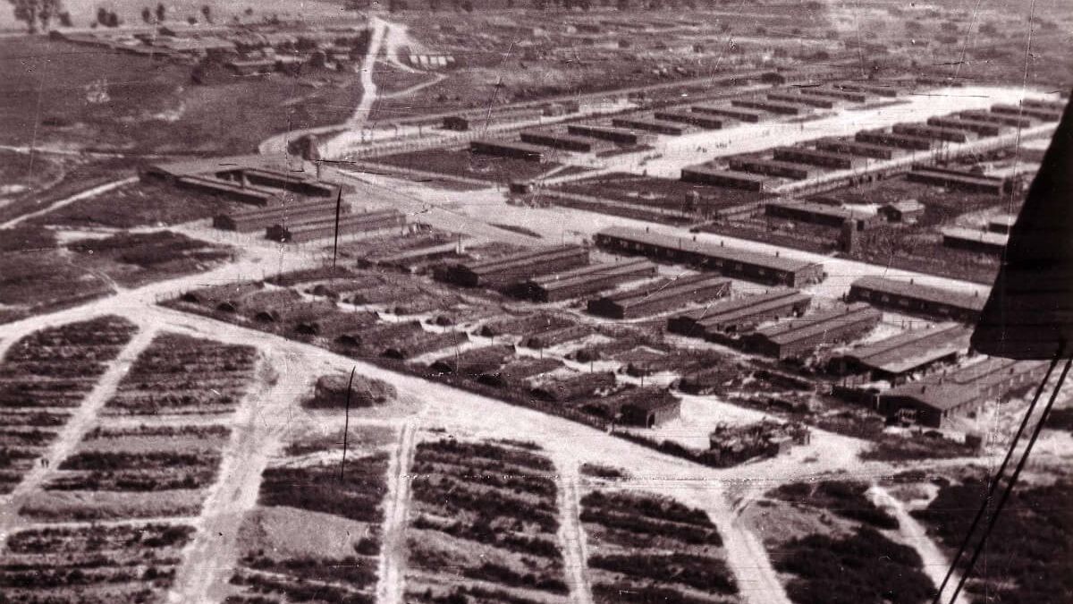Foto lotnicze obozu Majdanek 1944