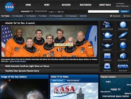 NASA.GOV w wersji 5.0 1