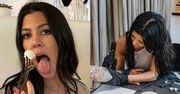 Kourtney Kardashian zrobiła DZIARĘ Travisowi Barkerowi! Romantycznie? (ZDJĘCIA)