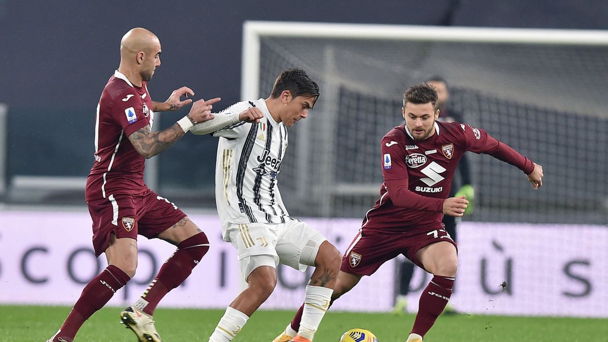 Paulo Dybala (w środku) oraz Simone Zaza (z lewej)