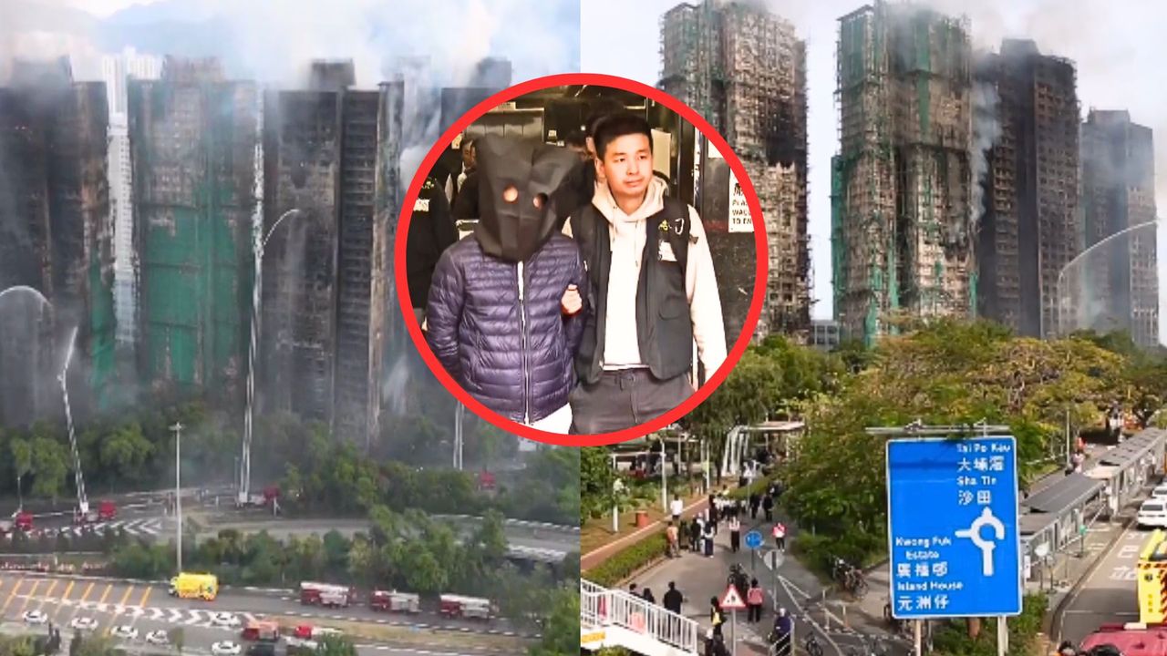 Pożar w Hongkongu. Nowe nagrania po tragedii i pierwsze zatrzymania