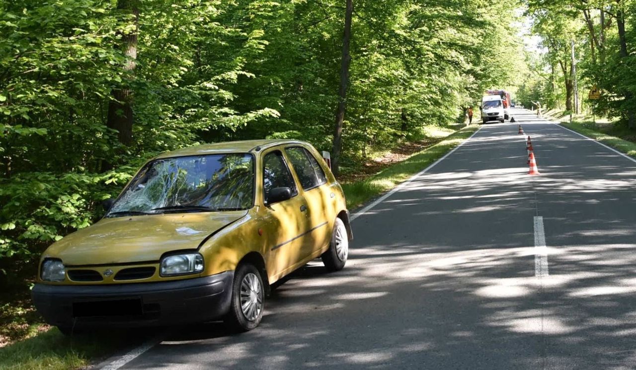 Wypadek w Radzyniu Podlaskim. Potrącony przy koszeniu trawy