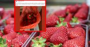 Poprosił o 1 kg truskawek. Potem położył na wadze