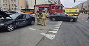 Warszawa: Kolizja na Grójeckiej. Kierowca w szpitalu