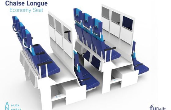Piętrowe siedzenia w samolotach. Pomysł 21-latka przyszłością latania?