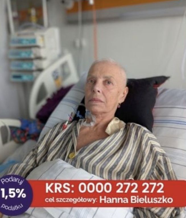 Hanna Bieluszko w szpitalu