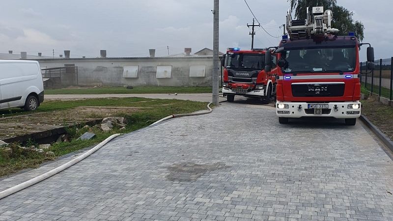 Pożar kurnika