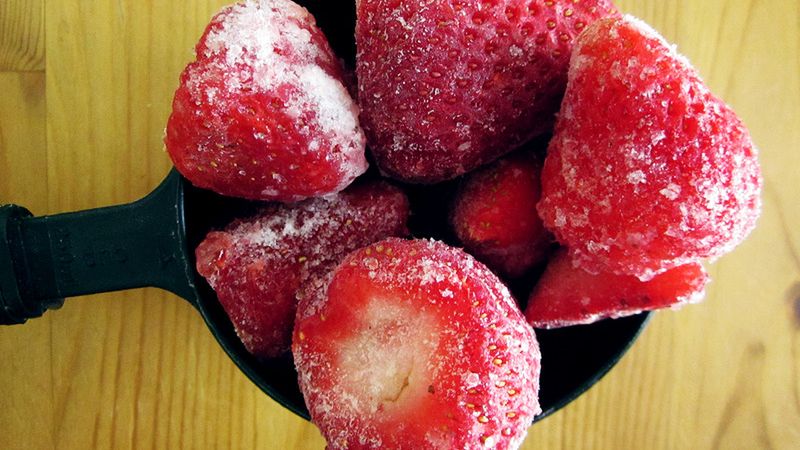 Mrożone truskawki bez dodatku cukru